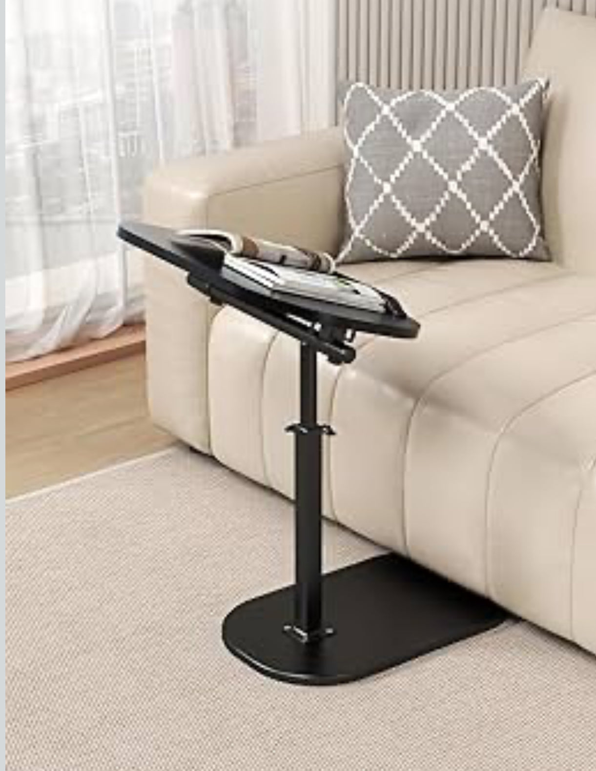 MFurn Contemporary C-Style Adjustable Table – Multi-Functional Laptop & Side Table (Various Colours)