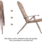 MFurn Ventura 3 Piece Folding Patio Set With Padded Chairs And Table