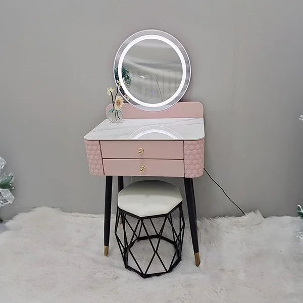 MFurn Compact Dressing Table LED Mirror-Various Colours