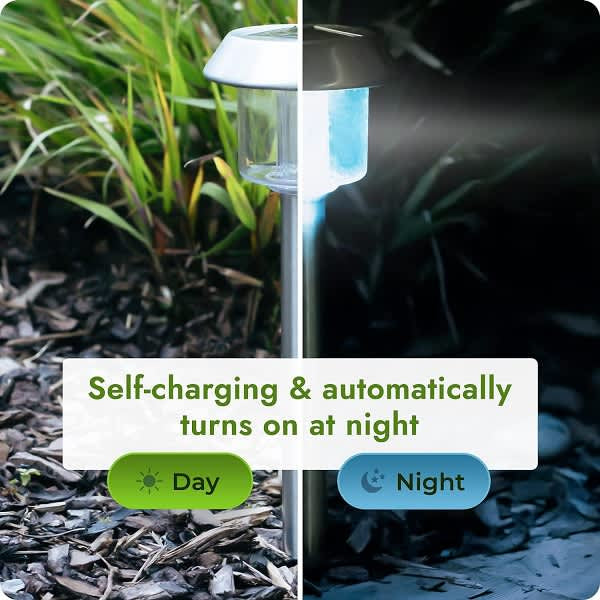 Solar Powered Garden Light White 30watt
