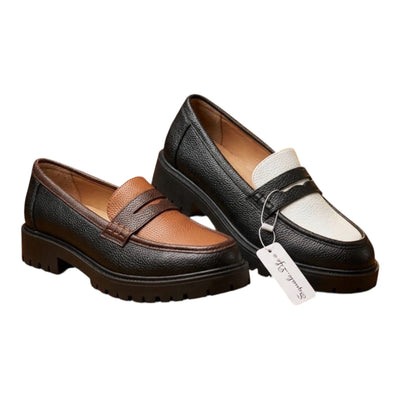 Men’s Chunky Two-Tone Loafers