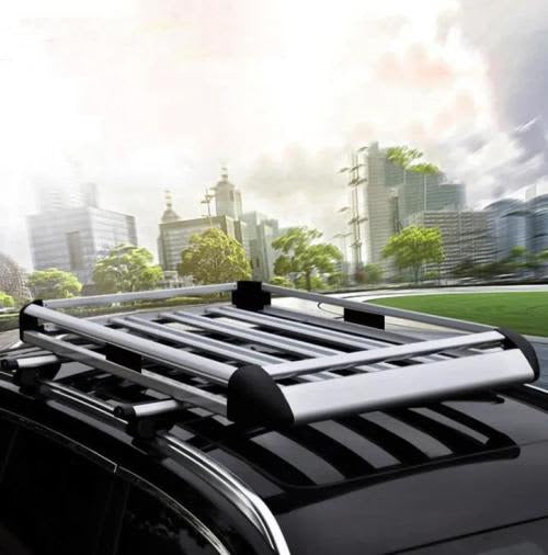 High Quality Heavy Load Thickening Aviation Aluminum Alloy Double Deck Luggage Rack Frame Carrier For Car