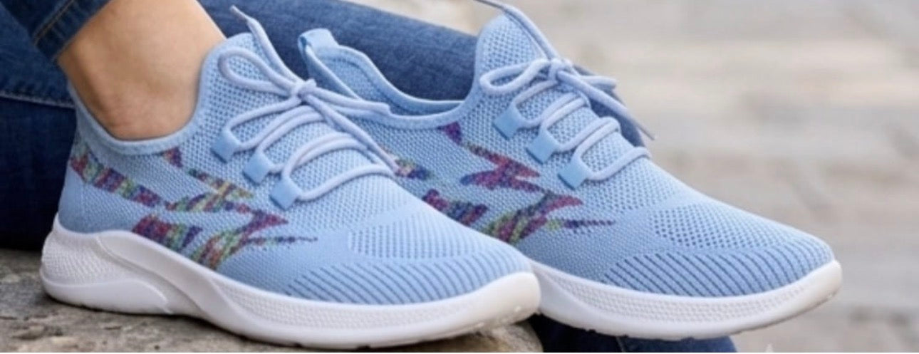 Ladies Lightweight Athletic Sneakers-Various Colours