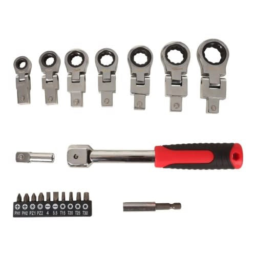 Multifunction Changeable Flex Ratchet Wrench 20pc
