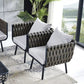MFURN Cinderella Outdoor Rope Patio Lounge 4pc Set