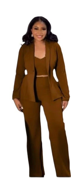 Ladies 3pc Boss Suit-Various Colours
