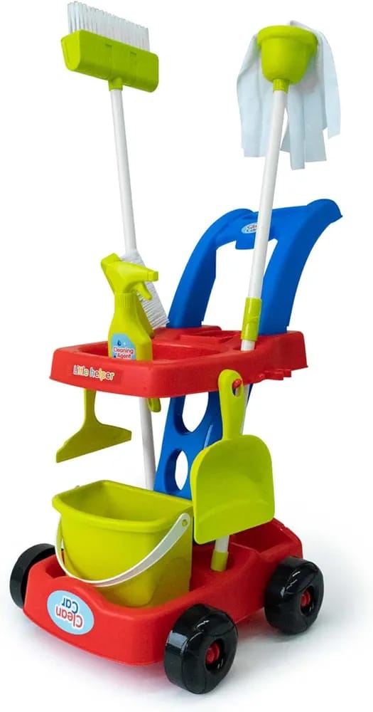 Play Pretend Cleaning Trolley 8 Piece