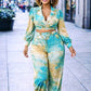 Ladies Satin 2pc Jumpsuit-Various Colours