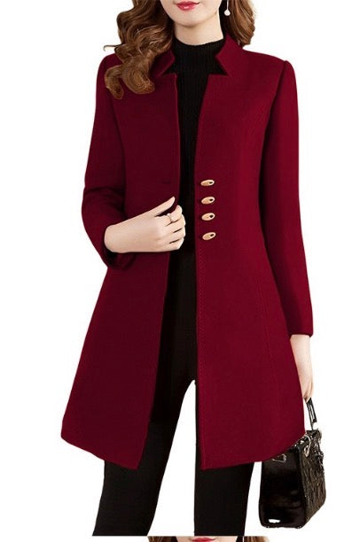 Ladies MidLength Slim Fit Winter Jacket-Various Colours