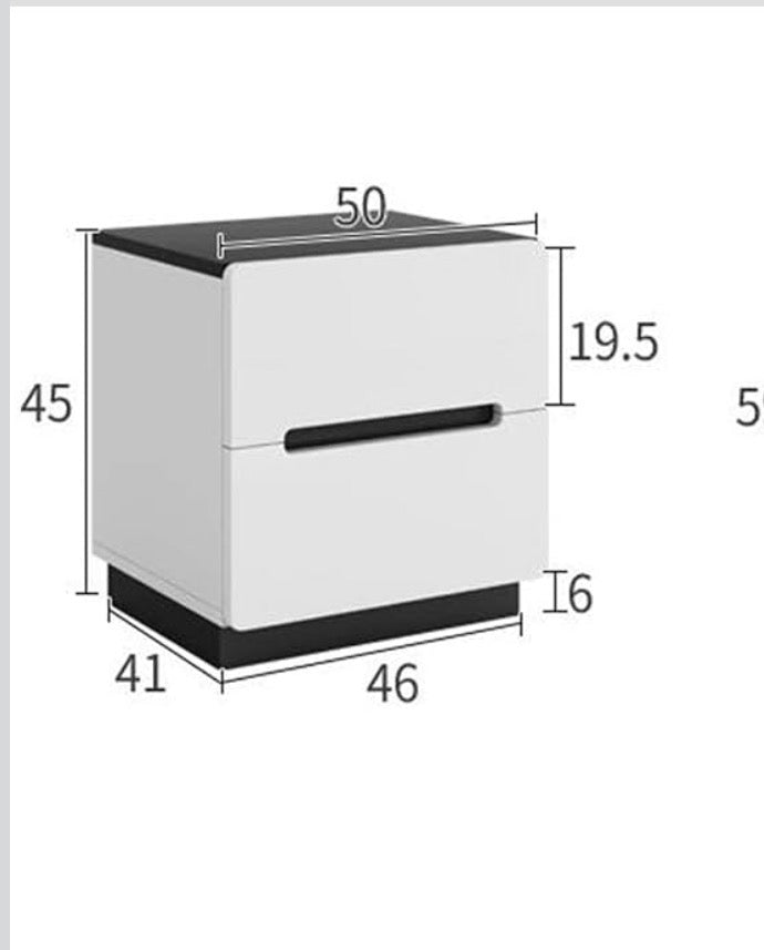 MFURN Minimalist Modern Bedside Pedestal Nightstand-Various Options