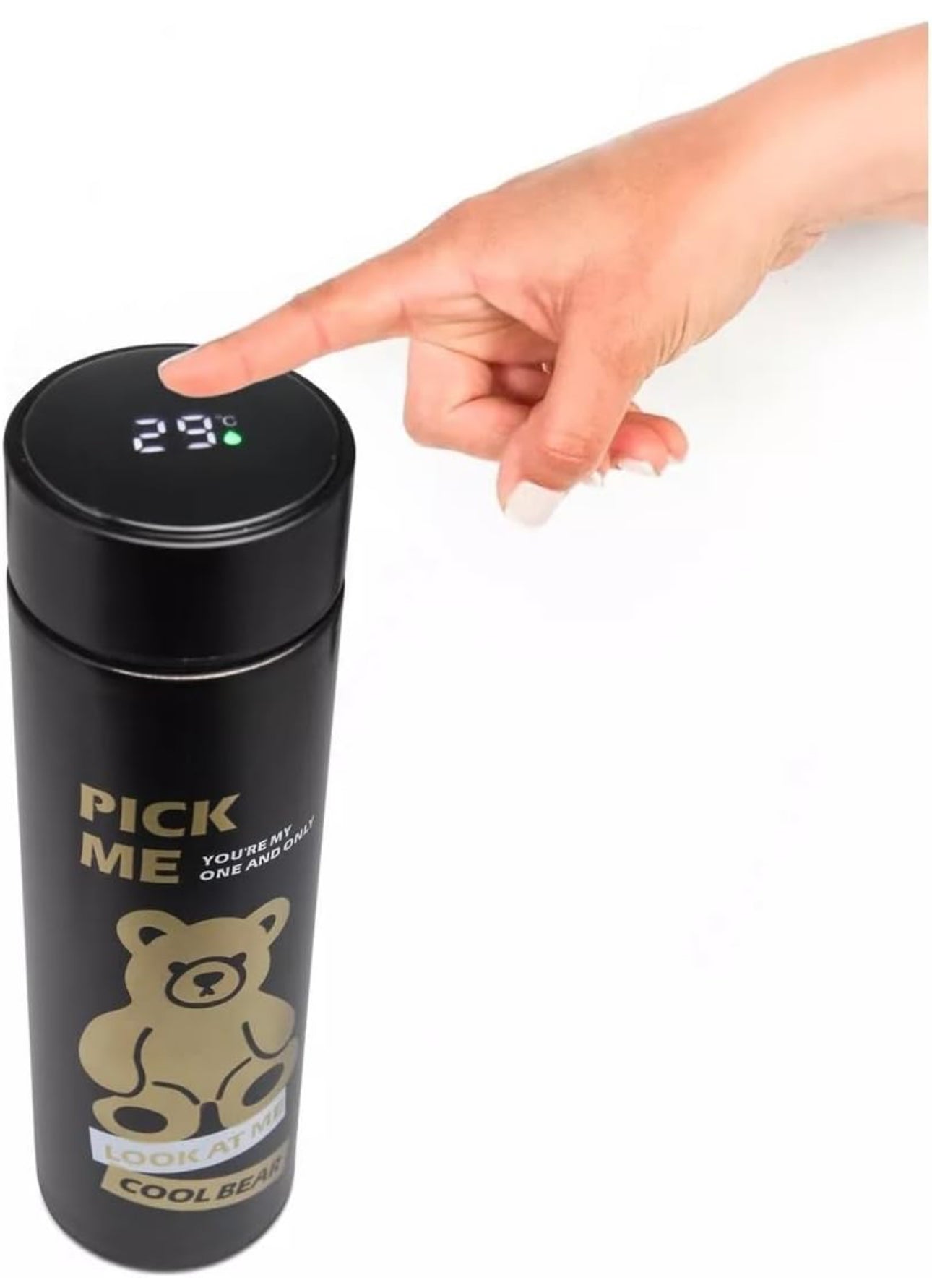 Smart Vacuum Insulated Temperature Thermos Water Bottle with LED Temperature Display | Double Insulation | 500 Ml| Hot and Cold for 12Hr