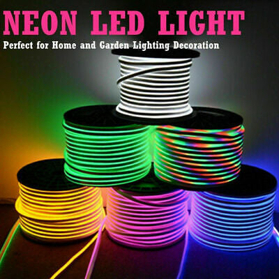 Neon Flexible Light Strip Rope Wall Bar Shop Open Sign 12Volt In/Outdoor Application- Various Colours 50M