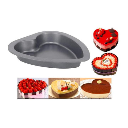 MHome Heart Shape Cake Mold/Tin/Tray for Oven Bake-ware Black - Various Options