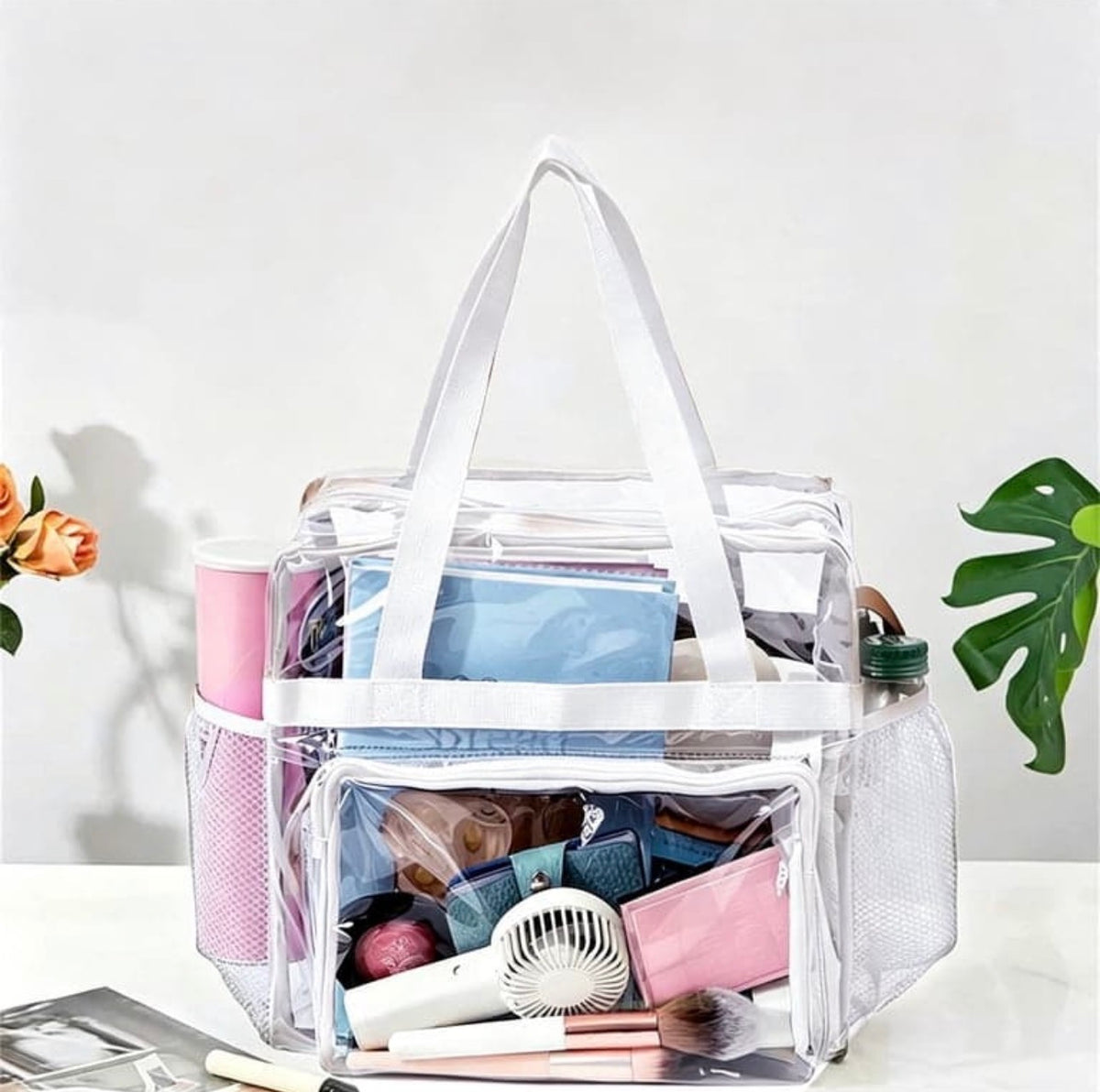 Clear Shoulder Crossbody Bag Stadium Approved See Through Transparent Handbag