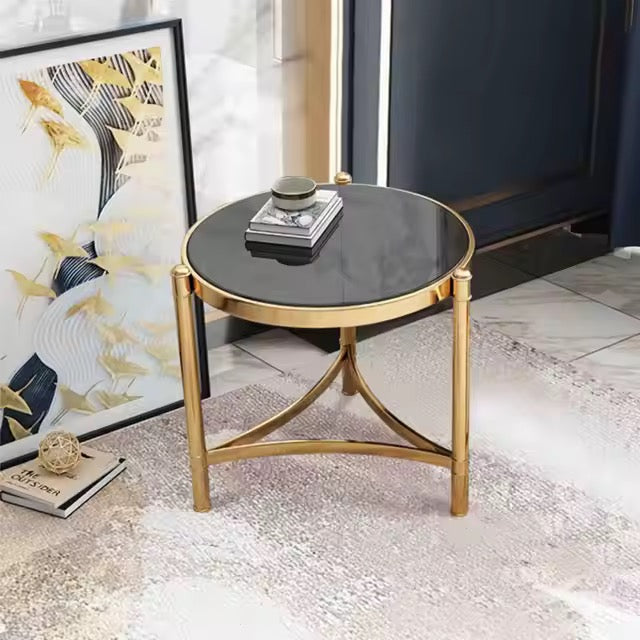 MFurn Glass Top Side Table