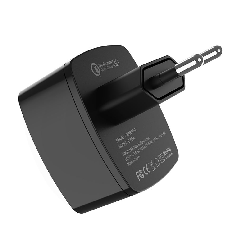 HOCO C70A EU QC3.0 Charger Power Adapter With Micro USB Cable