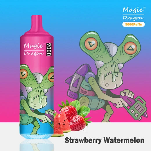 KOMODO Magic Dragon 9000Puffs Disposable Vape With RGB Light Mesh Coil Rechargeable E Cigarette