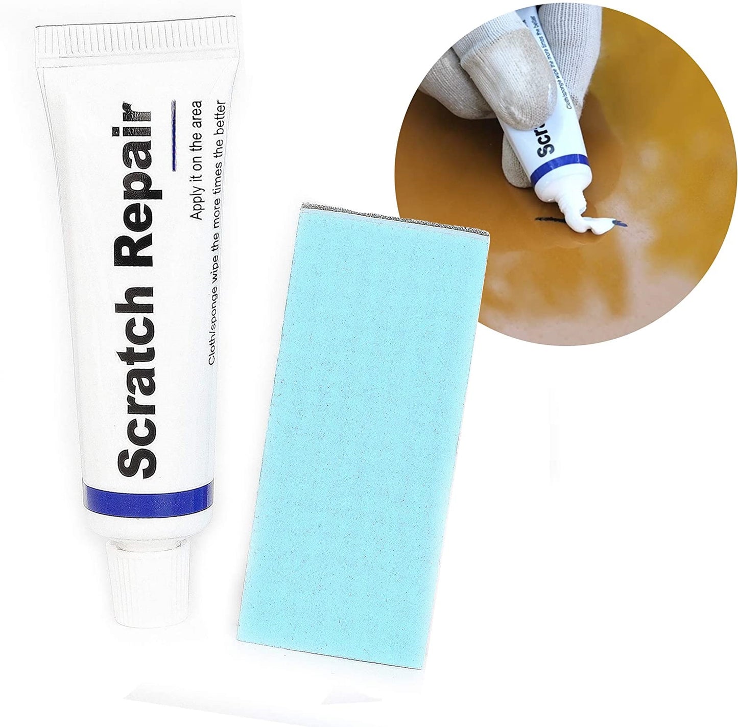 Car Scratch Remover Repair Wax 2pc Set