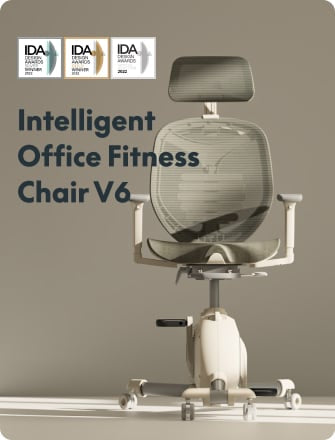 V6 ErgoBike Office Fitness Chair | Built-In Exercise Bike for Office and Home
