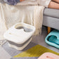 MHome Foldable Massage Foot Spa – Collapsible Foot Soaking Basin with Lid