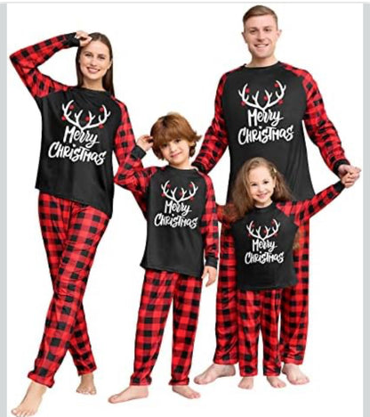 Family Christmas Pyjamas Set Christmas Cute Print Pajamas Festival Party Holiday Sleepwear Nightwear for Women Men Boys & Girls- Various Options