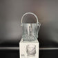 Ice Bucket Glass Wine Champagne Bucket with Handle/Tongs