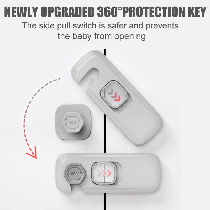 2Pcs Child Proof Refrigerator Lock Fridge Locks for Kids