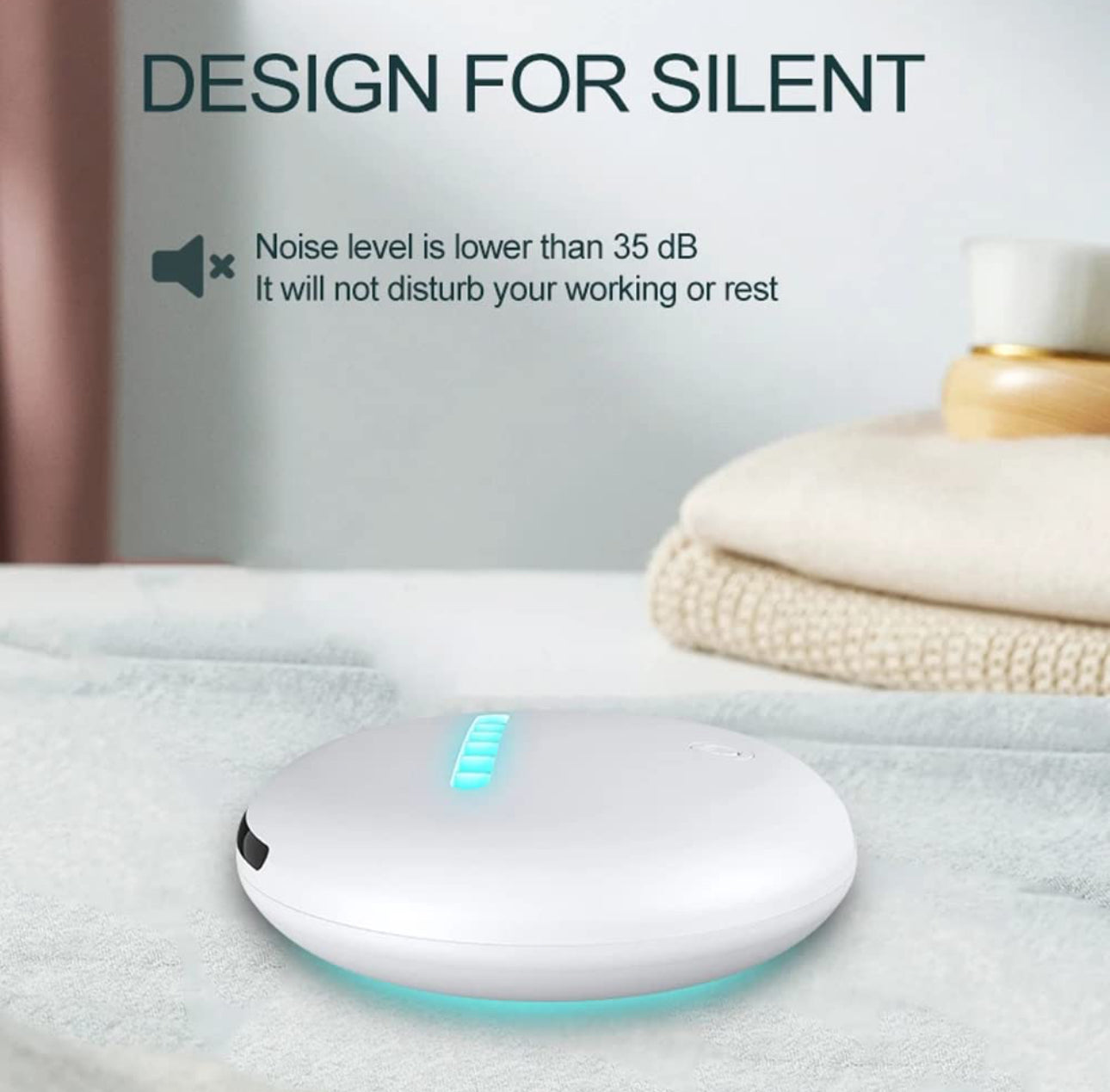 CleanseBot 2.0 Portable Intelligent UV Disinfection Robot | Wireless Mite & Bacteria Removal Device
