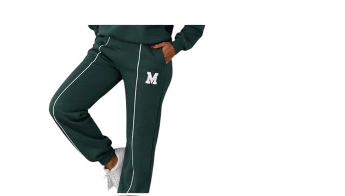 Ladies Trendy 2pc Casual Tracksuit With “M” Logo