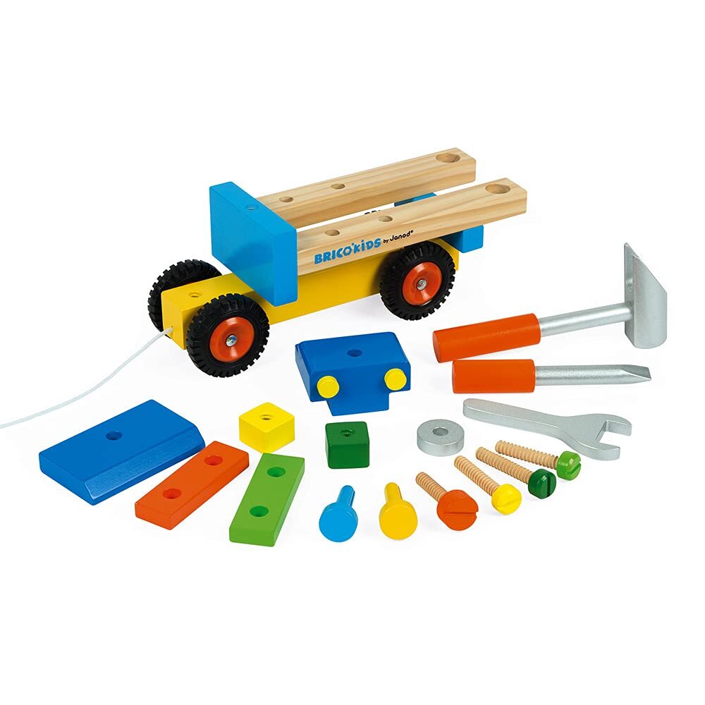 Kids DIY Truck 2-1 Early Learning Pull Along Toy