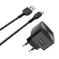 HOCO C70A EU QC3.0 Charger Power Adapter With Micro USB Cable