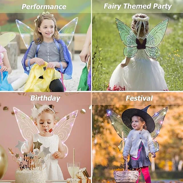 Glowing Elf Electric Butterfly Wings Angel Wings Girl Princess Toy