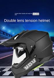 VGV Motocross Helmet DOT Certification MTB ATV Motorcycle Cascos Carbon Fiber Pattern Off-Road Capacete Motorbike Anti-Glare