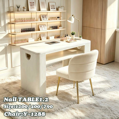 MFURN Modern Nail Art Table & Chair Set