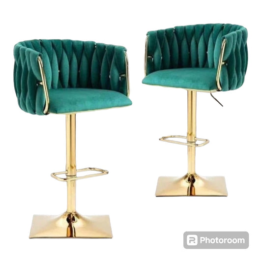 Velvet Bar/Dining Stools - Various Colours Available