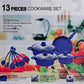 MHome Non-Stick Cookware 13pc Various Colour Options