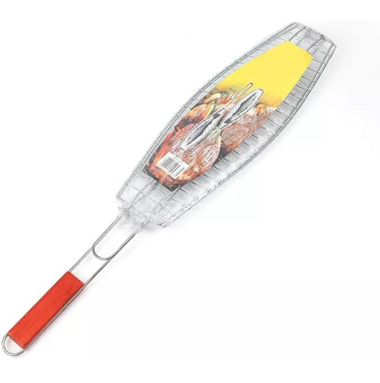 Fish Grill Essential | Wooden Handle Outdoor Grill Braai/BBQ