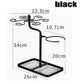 MHome Wine Glass Hanging Rack with 6 Hooks, Metal Iron Free Standing Wine & Wine Decanter Holder Black Only.