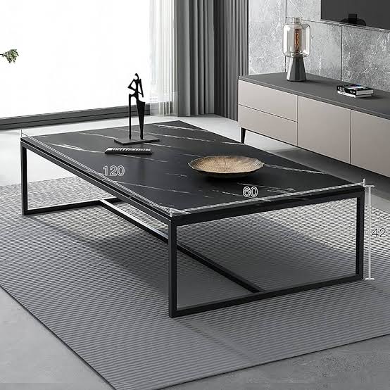 MFURN 
Modern Living Room coffe table Rectangle Coffee Table with Faux Marble Tabletop, Modern Sofa Side Table with Stainless Steel Frame for Living Room-Various Colours