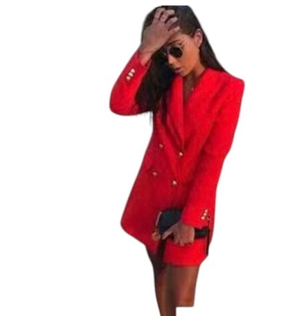 Ladies Double Breast Blazer-Various Colours