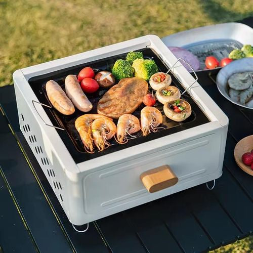 MHome Barbecue Grill Portable Charcoal Stove Tabletop Camping Grill