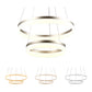 Chandeliers
Modern Minimalist Ring LED Chandelier Restaurant Bedroom Creative Personality Round Aluminum Lamps, Double Circle 80+100cm, Stepless Dimming + Remote Control-Available In Options