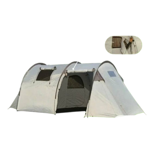 MHome 4-Person Tunnel Tent – Waterproof Outdoor Camping Shelter with Sunshade & Vestibule