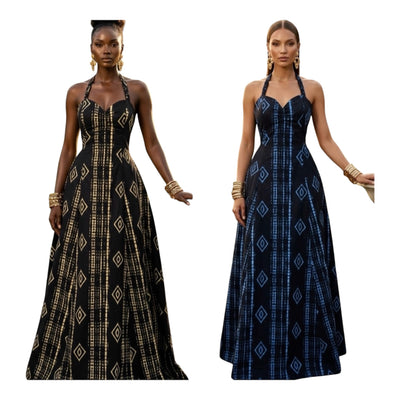 Ladies African Inspired Maxi Dress-Various Options