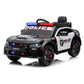 Licensed Dodge Charger 12V Ride-On Police Car with Speeds and Bluetooth