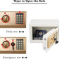 Mini Safe with Key & Combination Lock 20E- Various Colours
