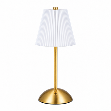 MHome Pleated Shade LED Table Lamp, USB Powered Touch Control with 4 Colour Modes