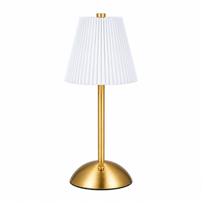 MHome Pleated Shade LED Table Lamp, USB Powered Touch Control with 4 Colour Modes