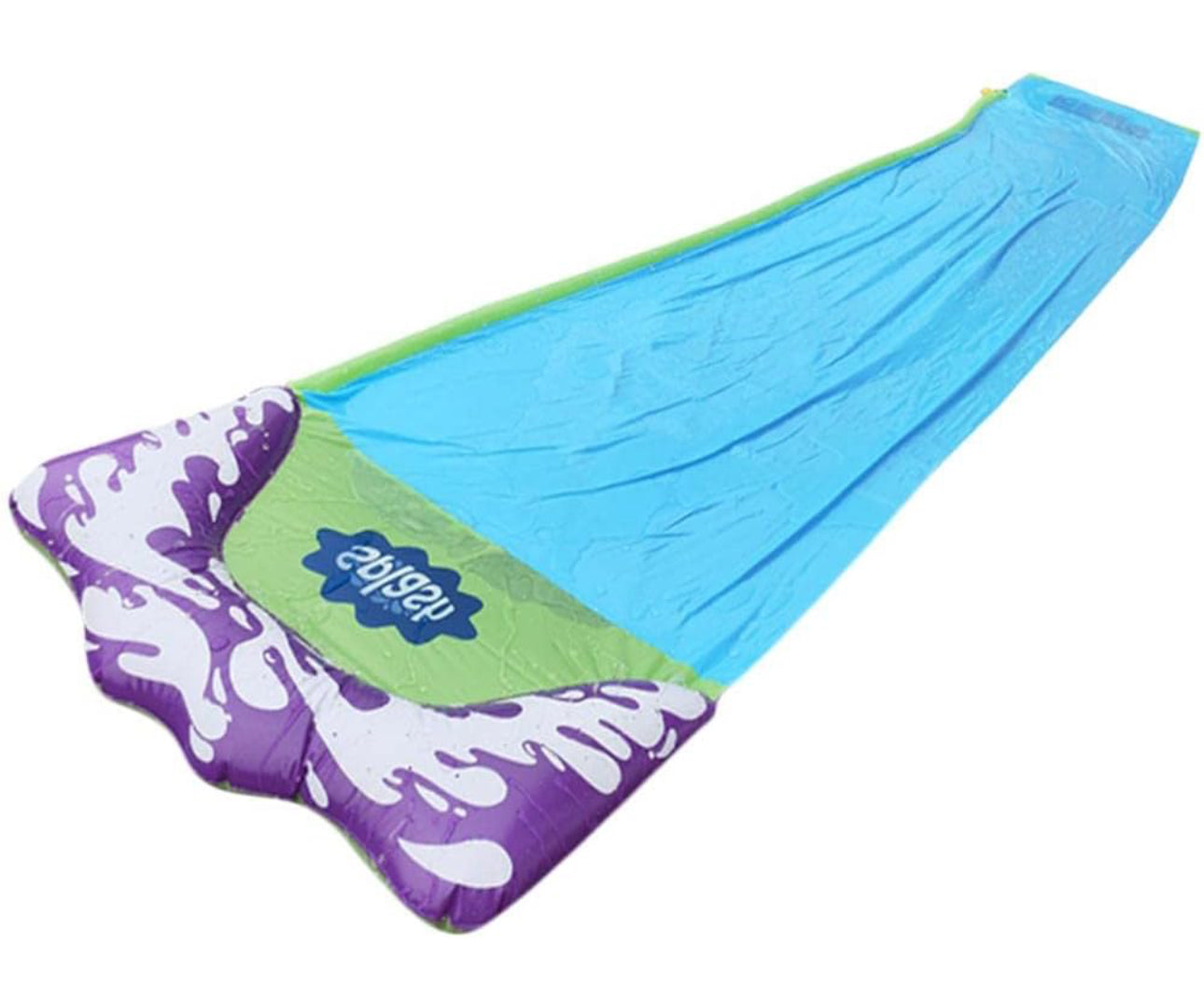 Kids Lawn Water Slides with Splash Sprinkler & Inflatable Crash Pad 72x474cm