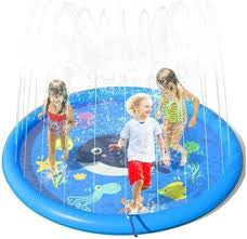 MKids Sprinkler for Kids, Splash Pad, and Wading Pool Blue
